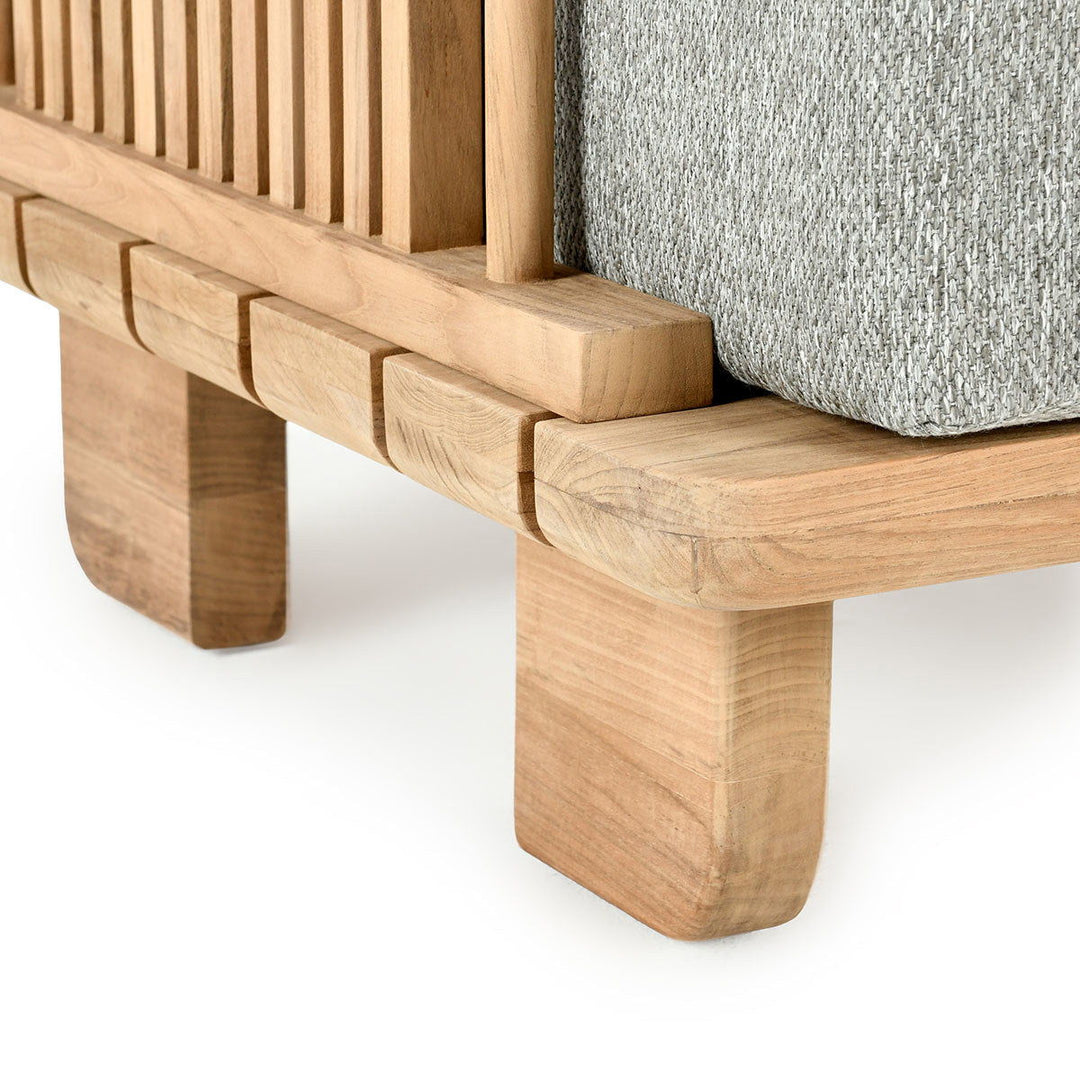 Hudson - Outdoor Accent Chair - Natural/Gray