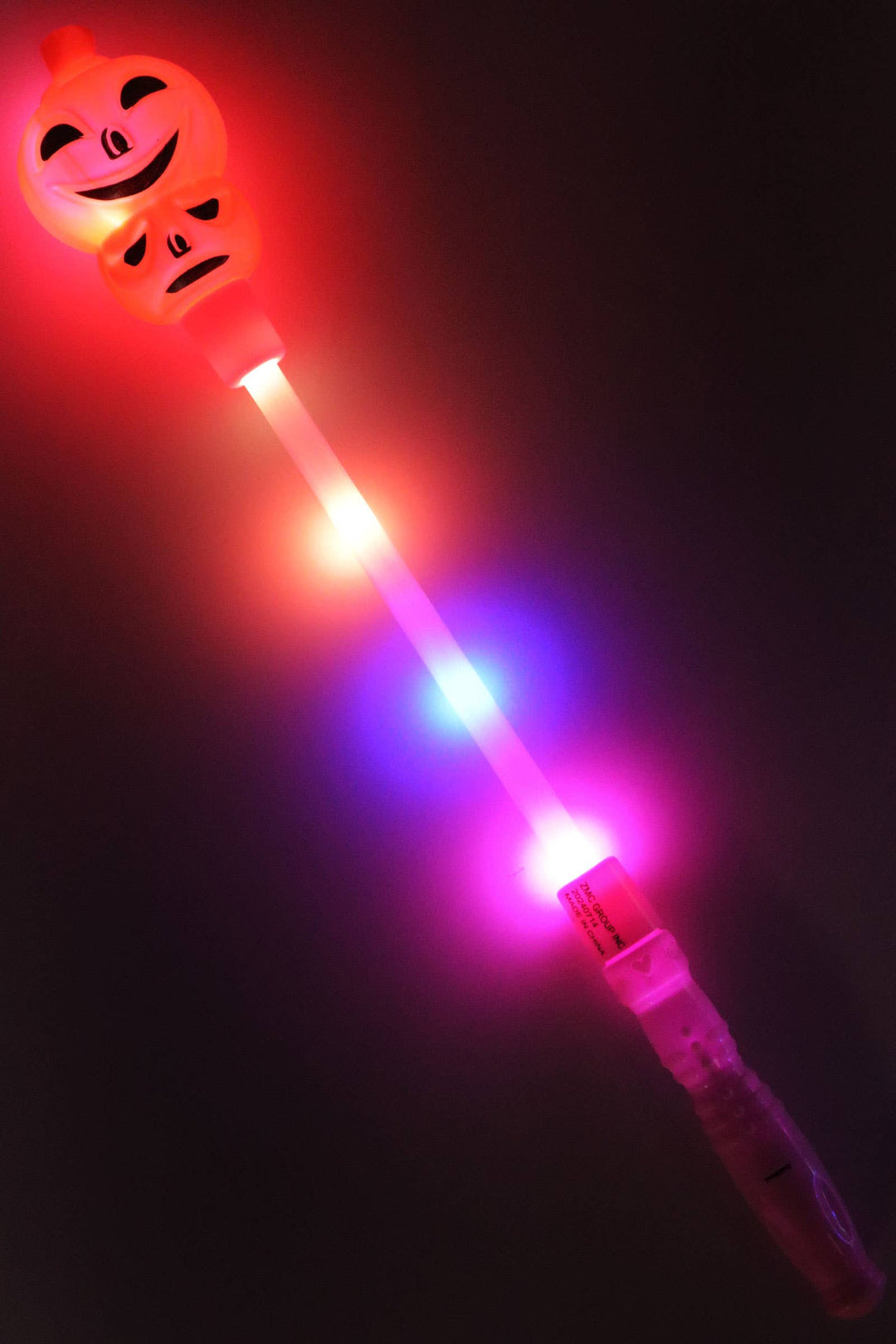 Halloween Pumpkin Skull Head Light Stick Wand: ASSORTED / ONE SIZE
