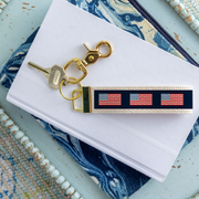American Flag Color Block Keychain