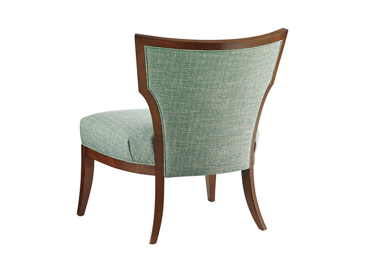 Lexington Upholstery - Gigi Chair - Light Blue / Dark Brown