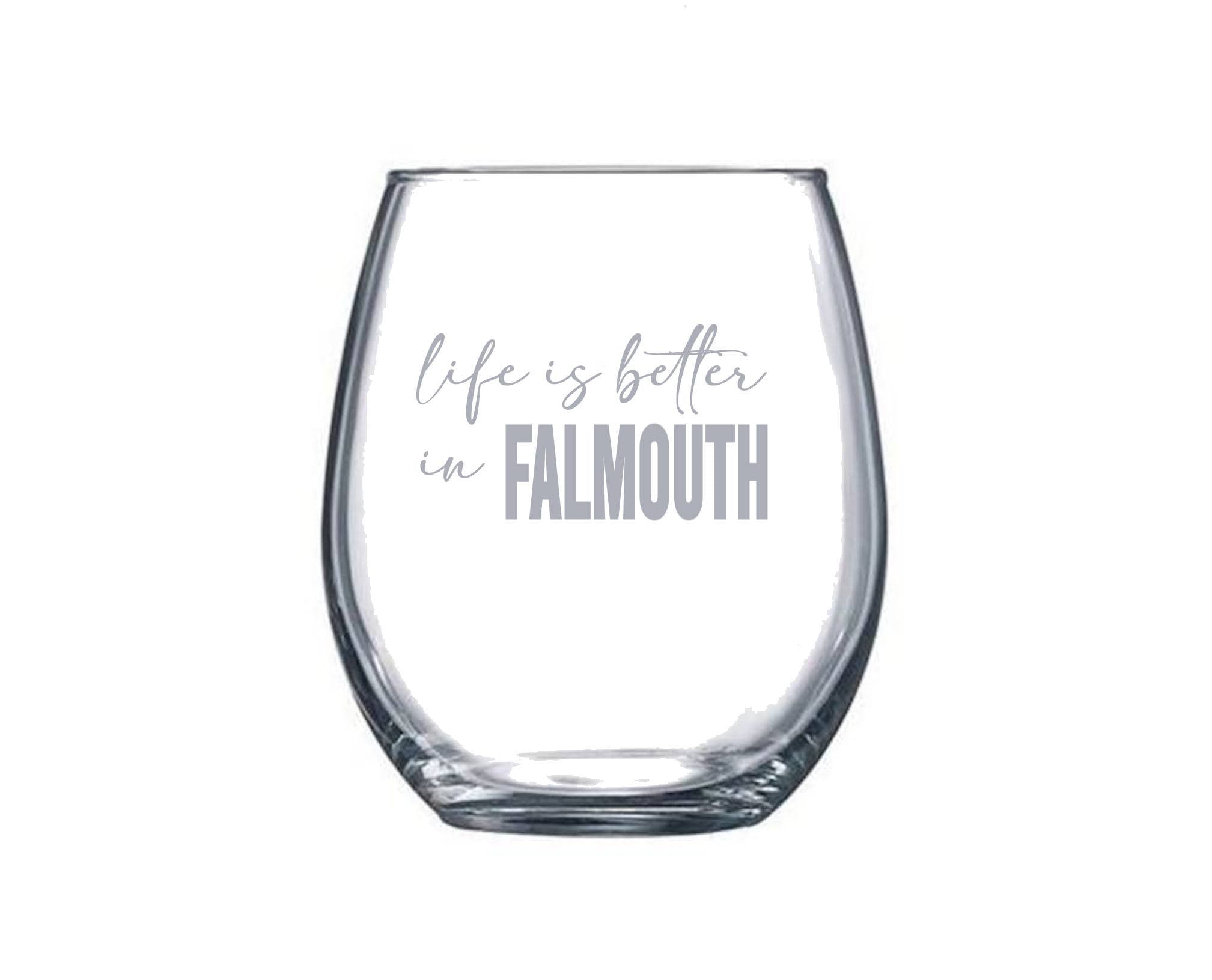 STEMLESS WINE GLASS - Life Is Better In CUSTOM TOWN