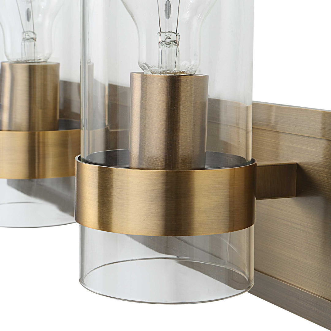 Cardiff - 3 Light Vanity - Antique Brass