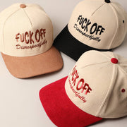 Fuck Off Disrespectfully Corduroy Trucker Baseball Cap
