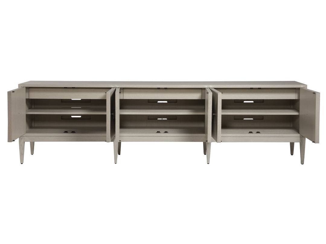Signature Designs - Logan Convertible Long Media Console/Buffet - Gray