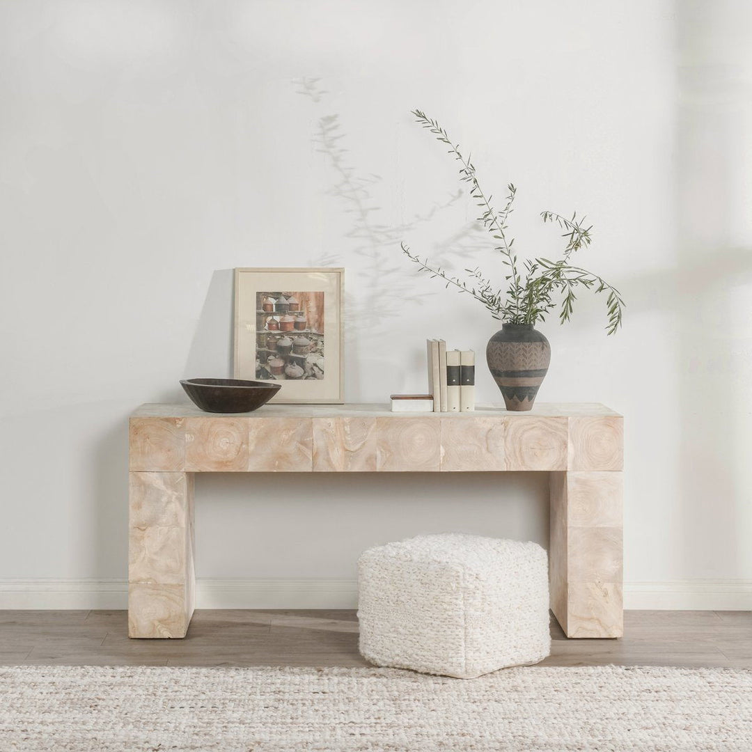 Anders - Solid Wood 70" Console Table - Cream Wash