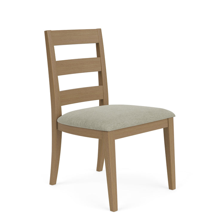 Davie - Side Chair With Upholstered Seat (Set of 2) - Light Brown
