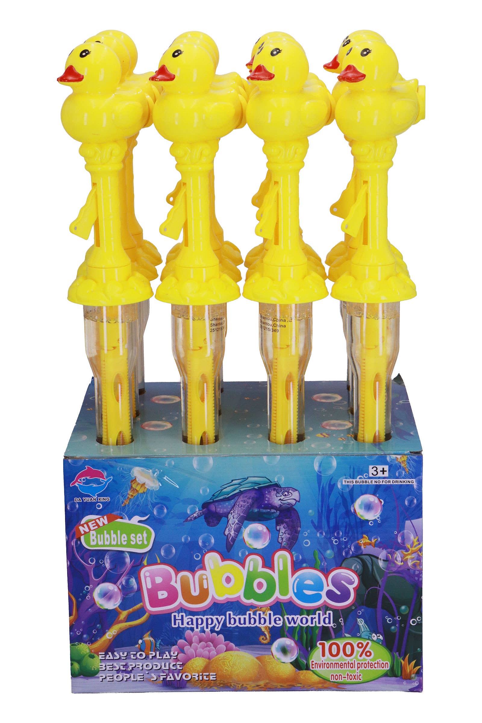 Jumbo Duck Quacking Noise Bubble Sword Stick Wand - 12 pcs
