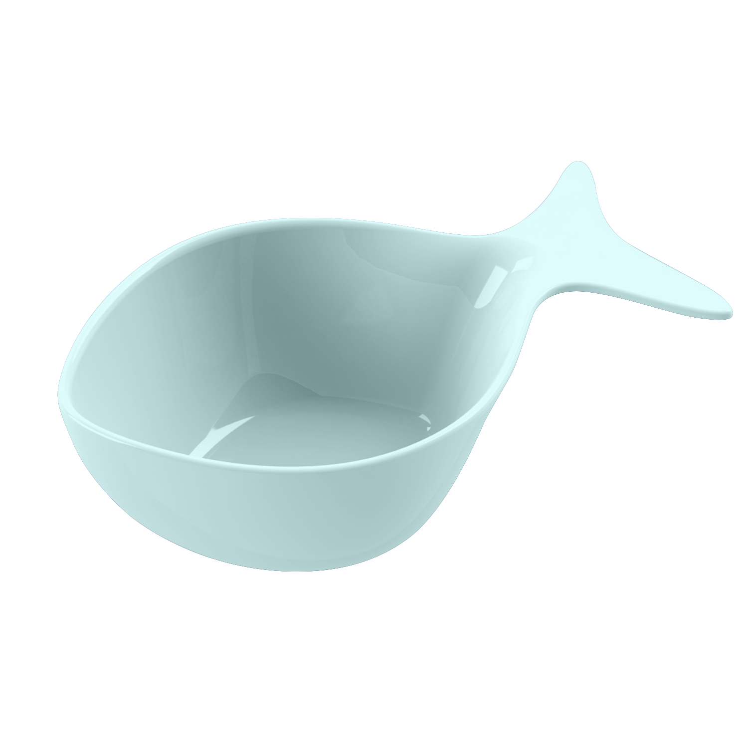 Coastal Scallops Dinnerware,100% Melamine,BPA free,Food Safe: Fish Shaped Dip Bowl, 5.9"/ 8.3 oz.