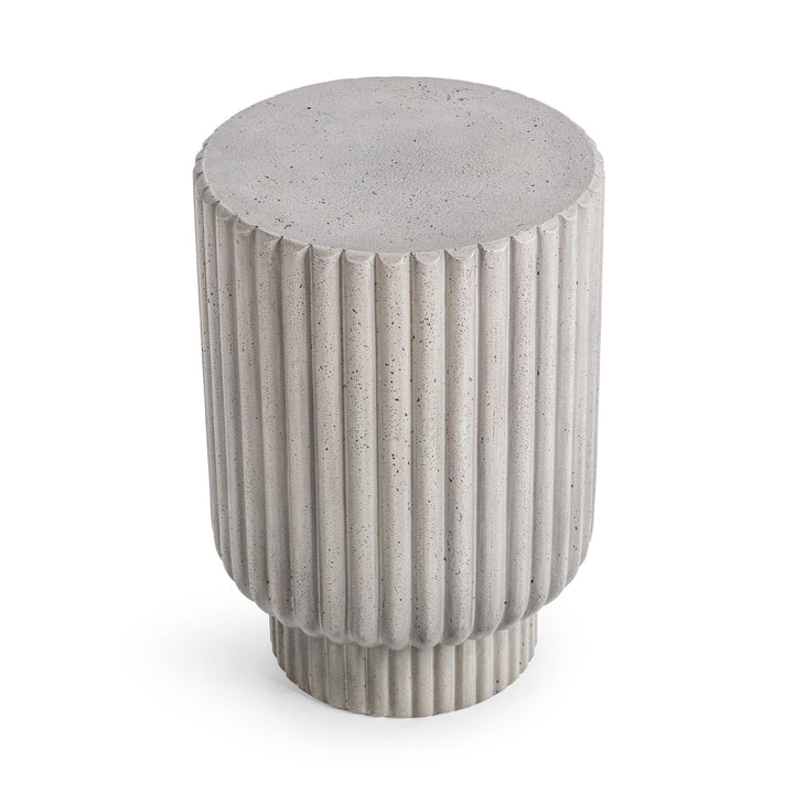 Givens - Outdoor Accent Table - Light Gray