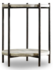 Melange - Blythe Accent Table - Black / Beige