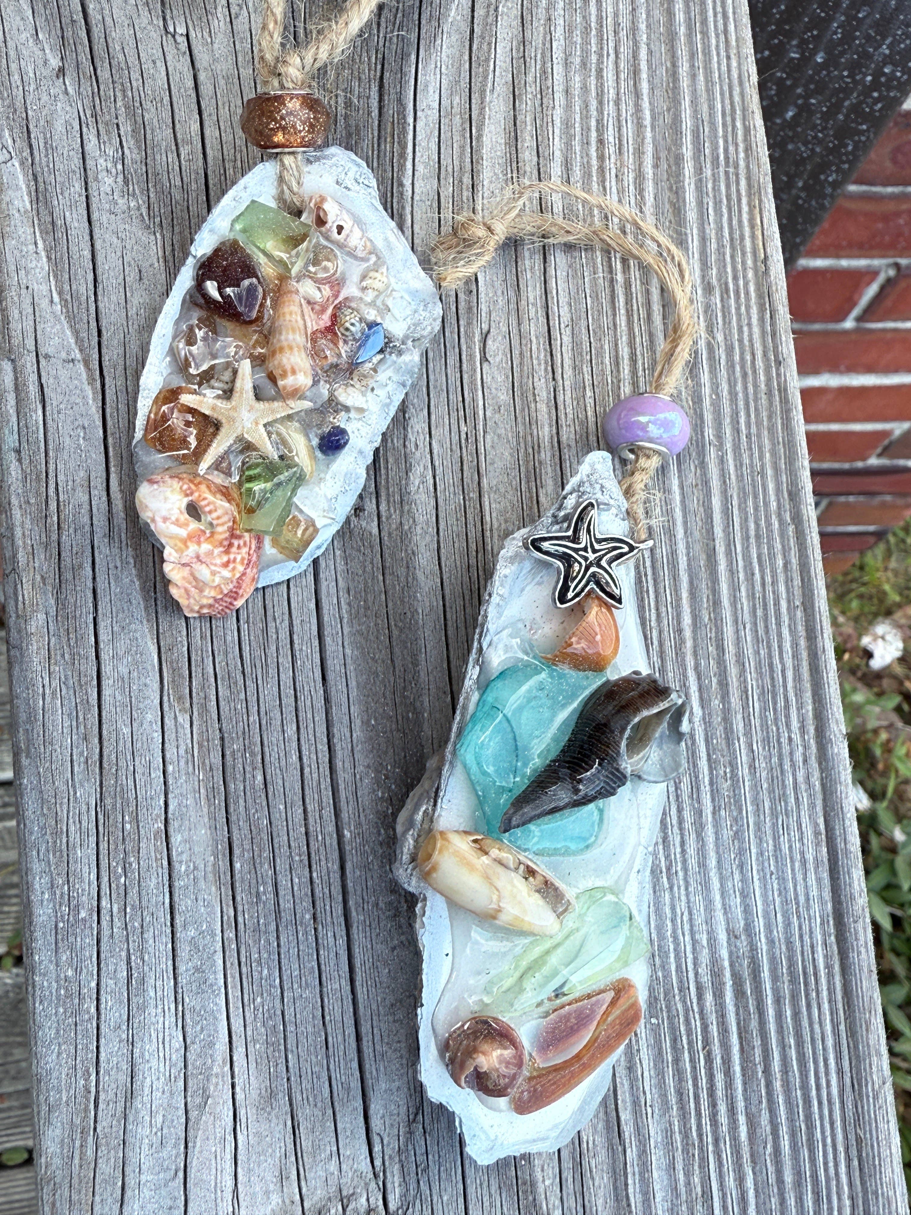 Handcrafted Oyster Shell Ornament