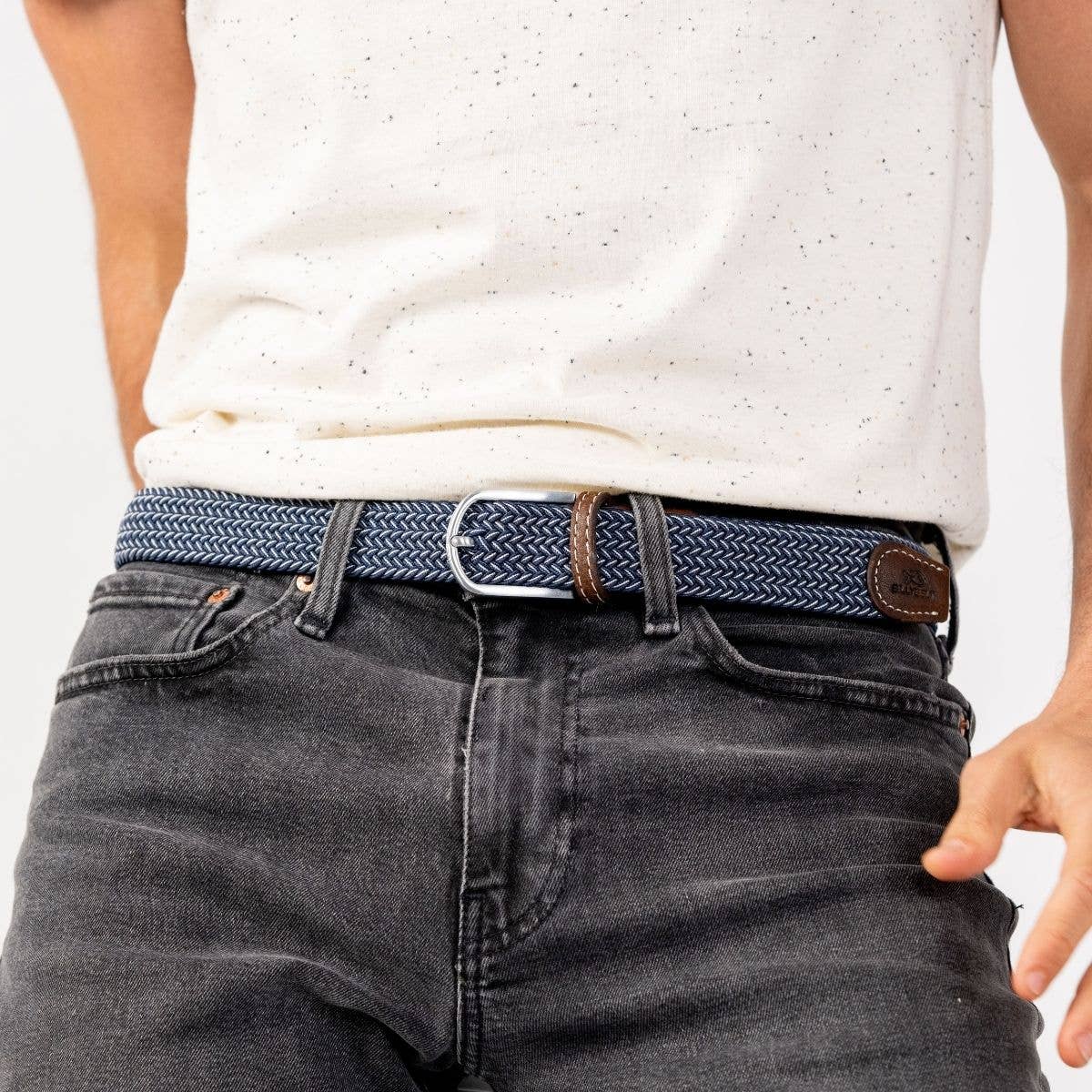 Bogota elastic braided belt: Size 2