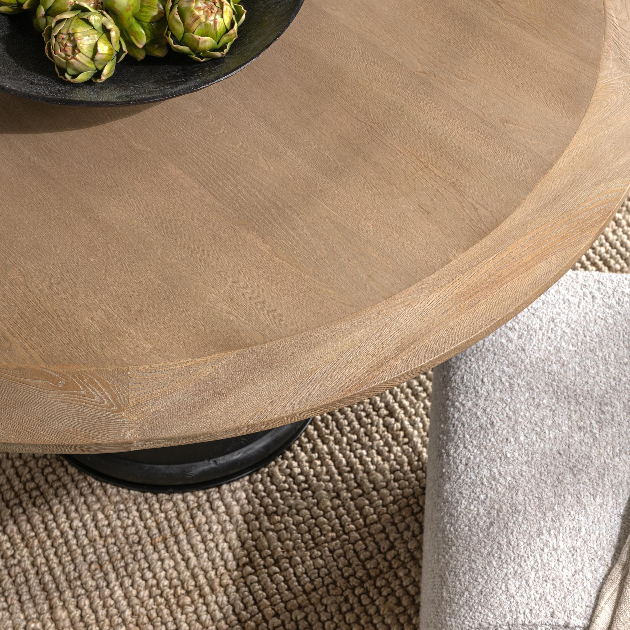 Lunen - 55" Round Dining Table - Soft Reef Noir
