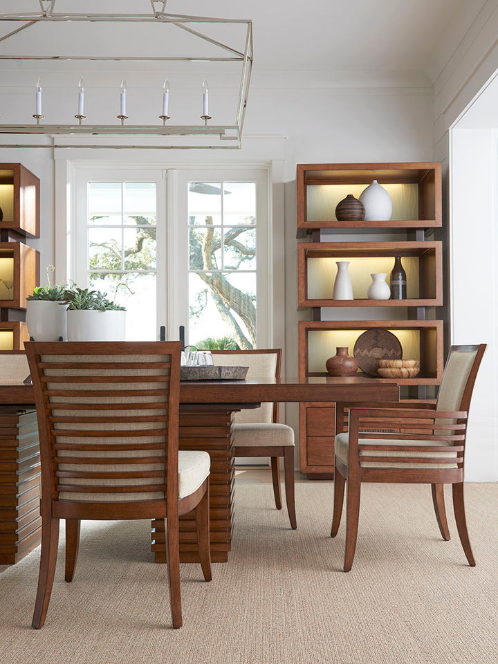 Ocean Club - Peninsula Dining Table - Dark Brown