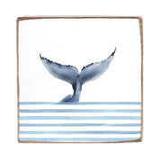 Whale Tail Block Sign
