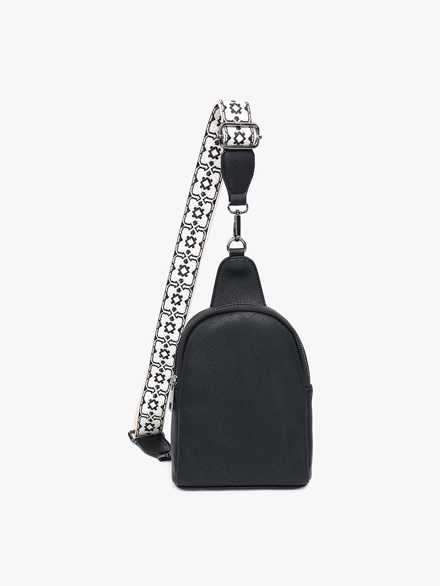M2436 Ellen Sling Bag w/ Removable Guitar Strap: Brown
