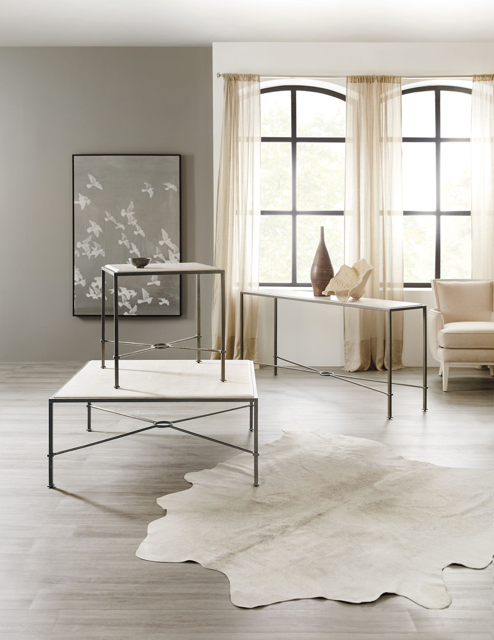 Melange - Cocktail Table - White
