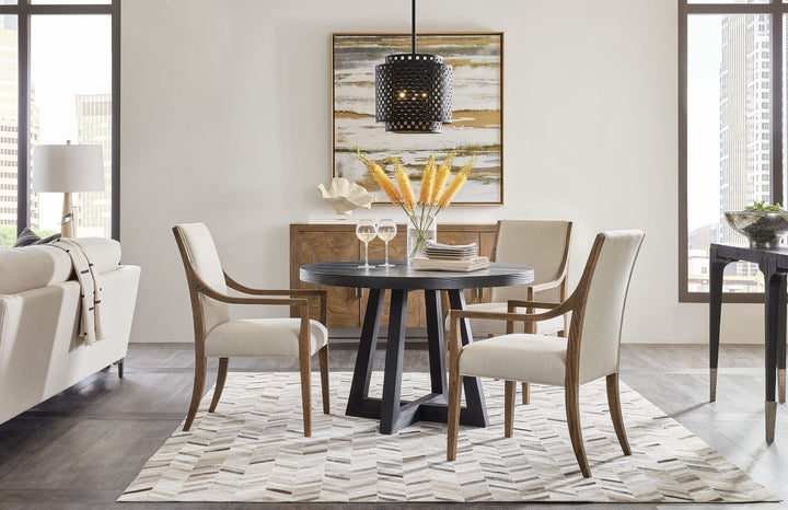 Chapman - Shou Sugi Ban Petite Round Dining Table