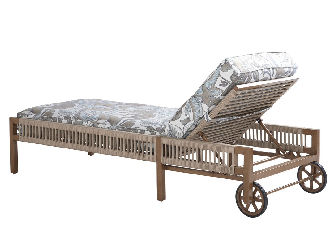St Tropez - Chaise Lounge - Light Brown