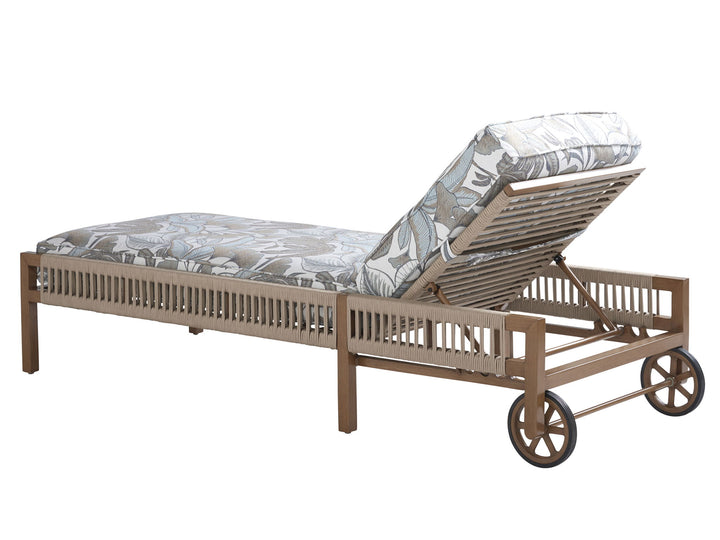 St Tropez - Chaise Lounge - Light Brown