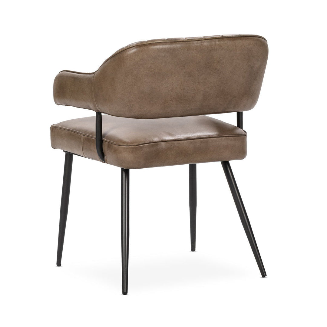 Ashford - Leather Dining Chair - Light Brown