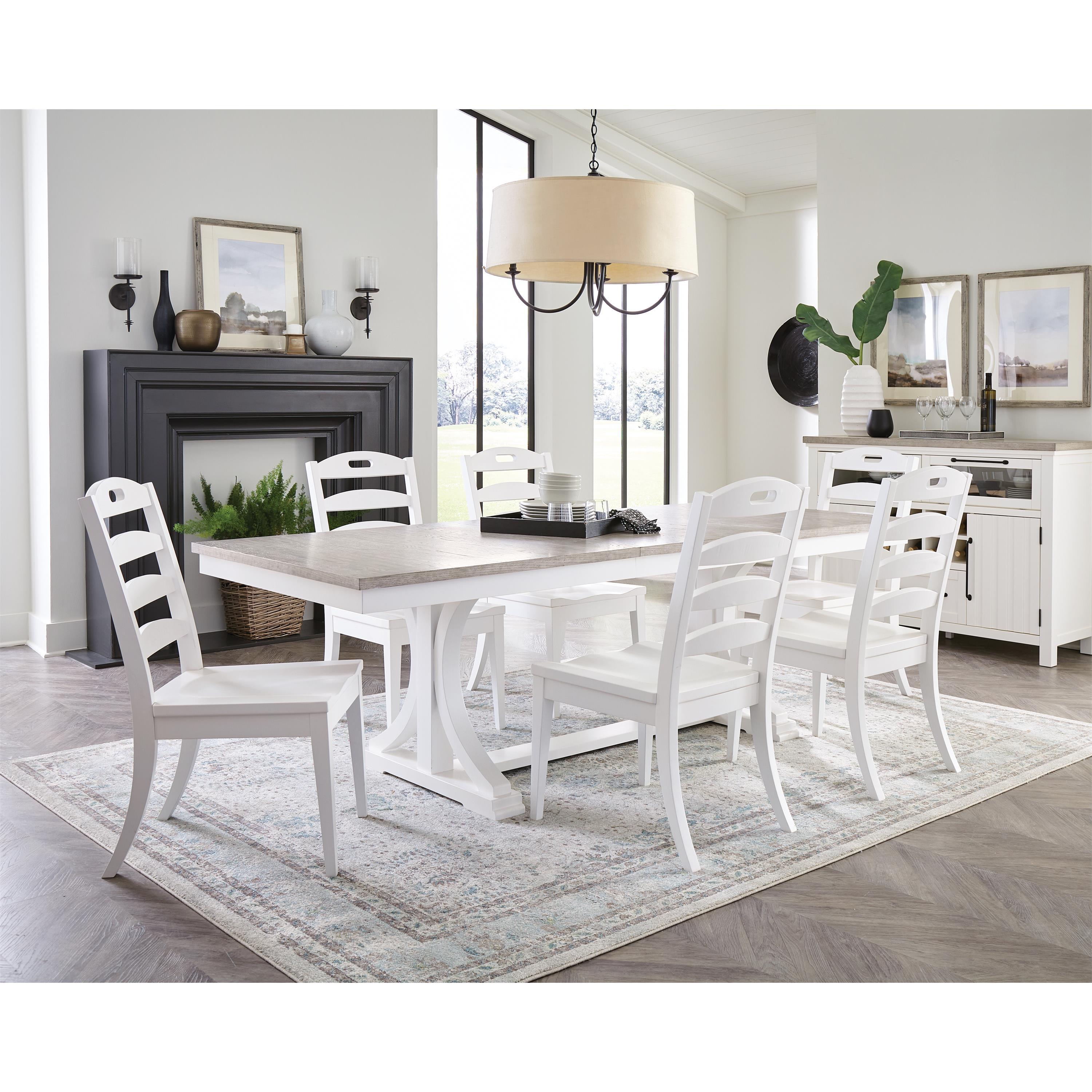 Cora - Ladderback Side Chair (Set of 2) - Cloud