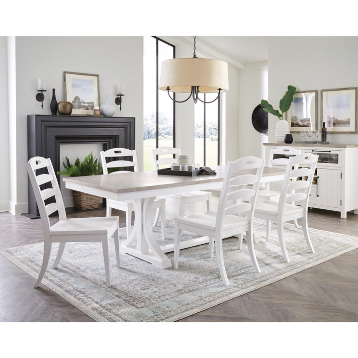 Cora - Ladderback Side Chair (Set of 2) - Cloud