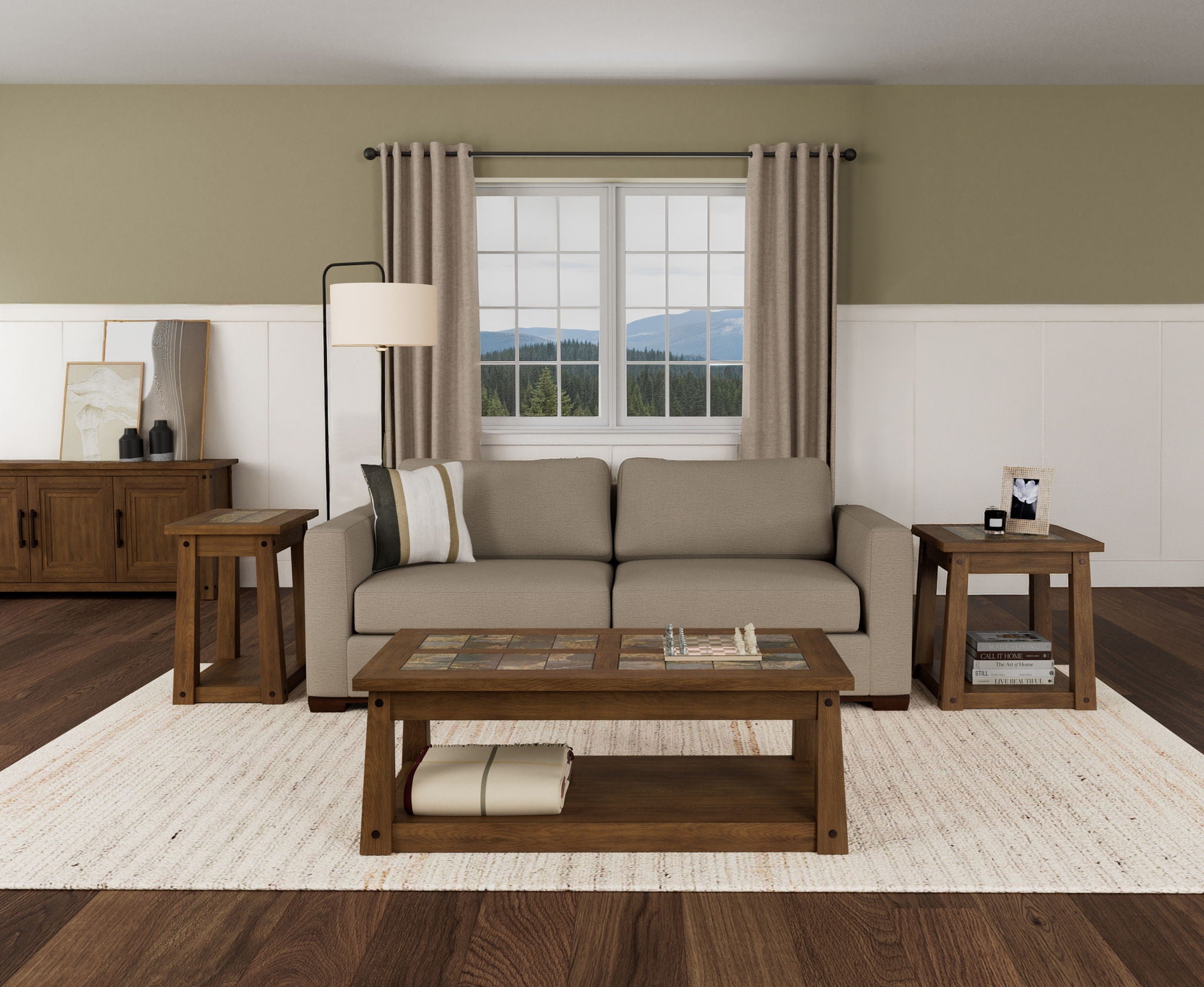 Lakepoint - Chairside Table - Oxford Oak