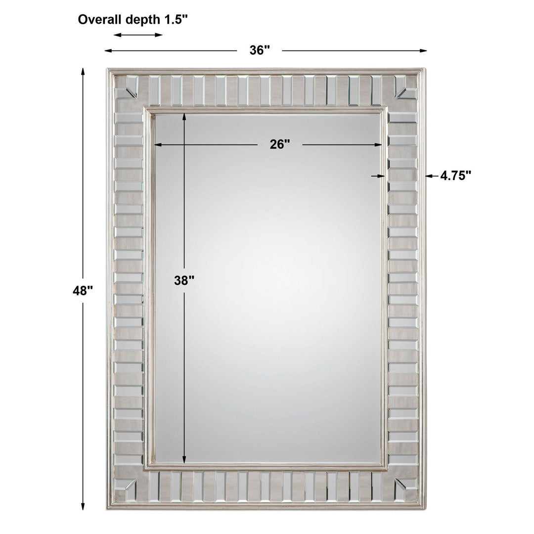 Lanester - Leaf Mirror - Silver
