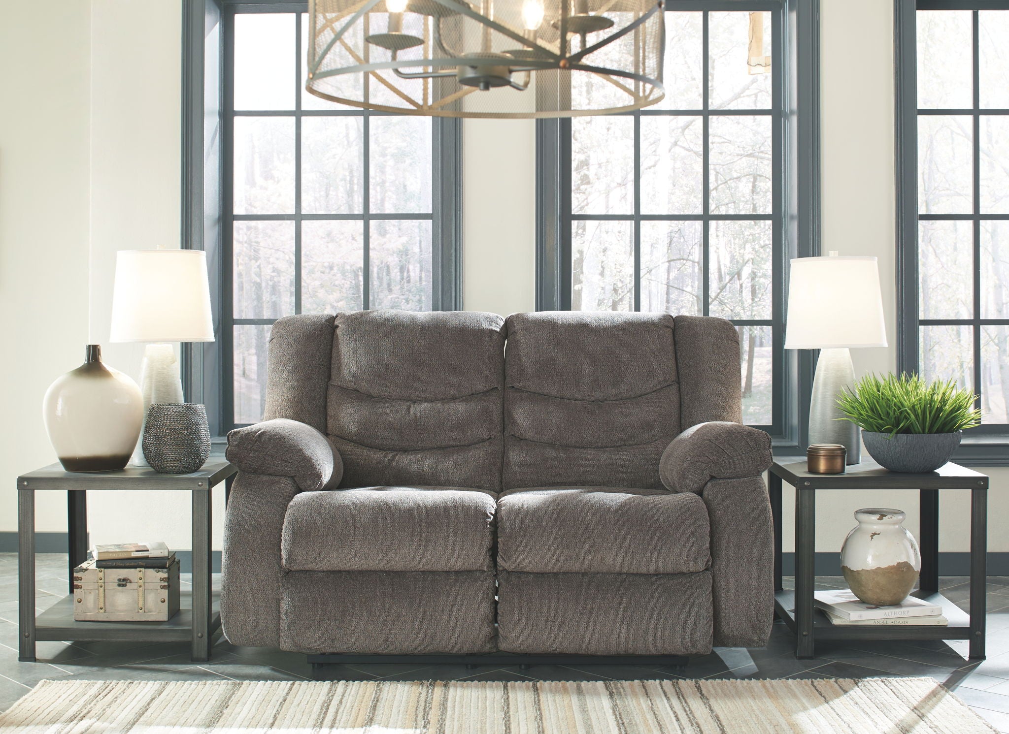 Tulen - Reclining Loveseat - Gray