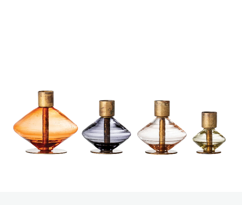 GLASS TAPER HOLDERS