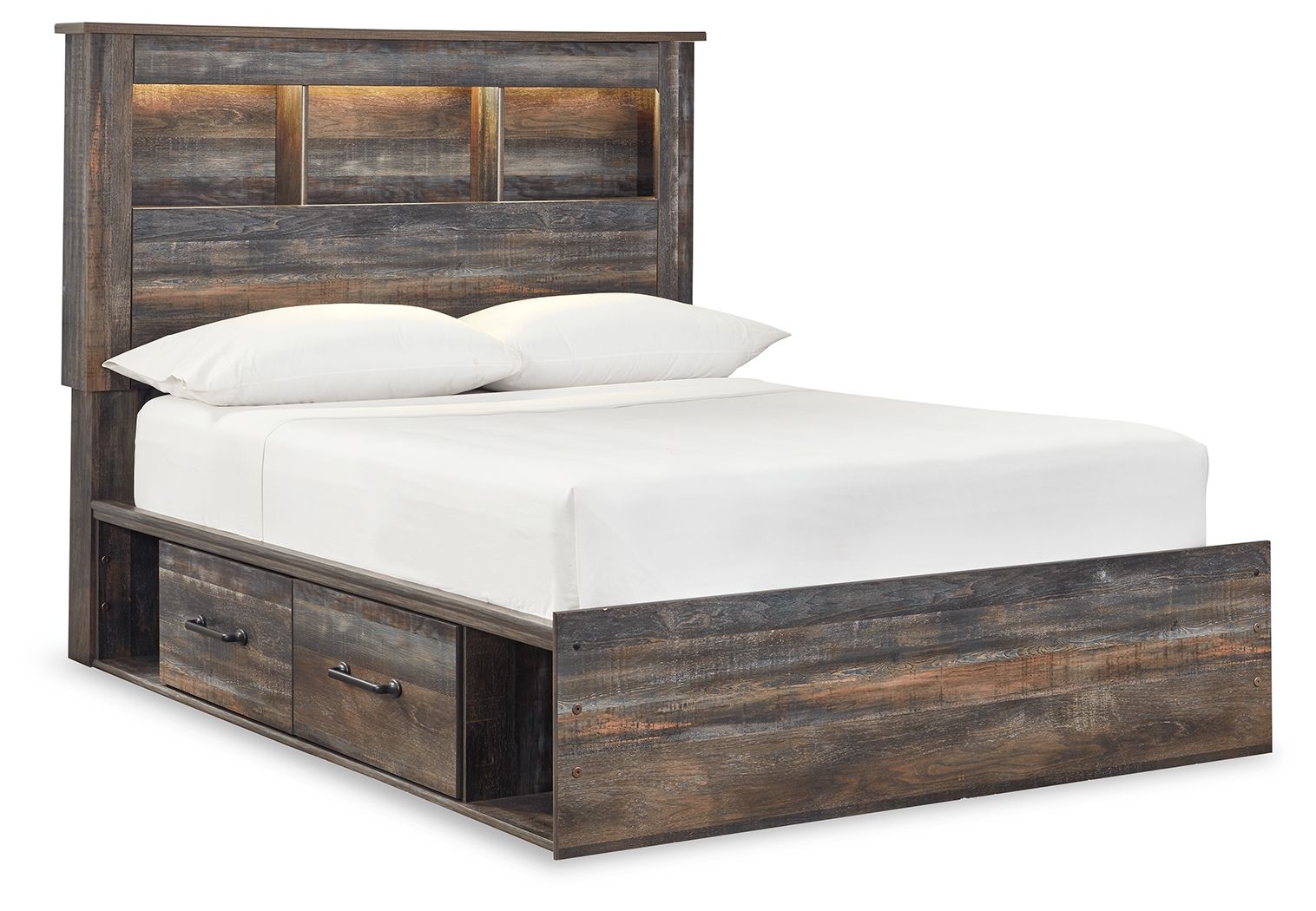 Drystan - Panel Bookcase Bed