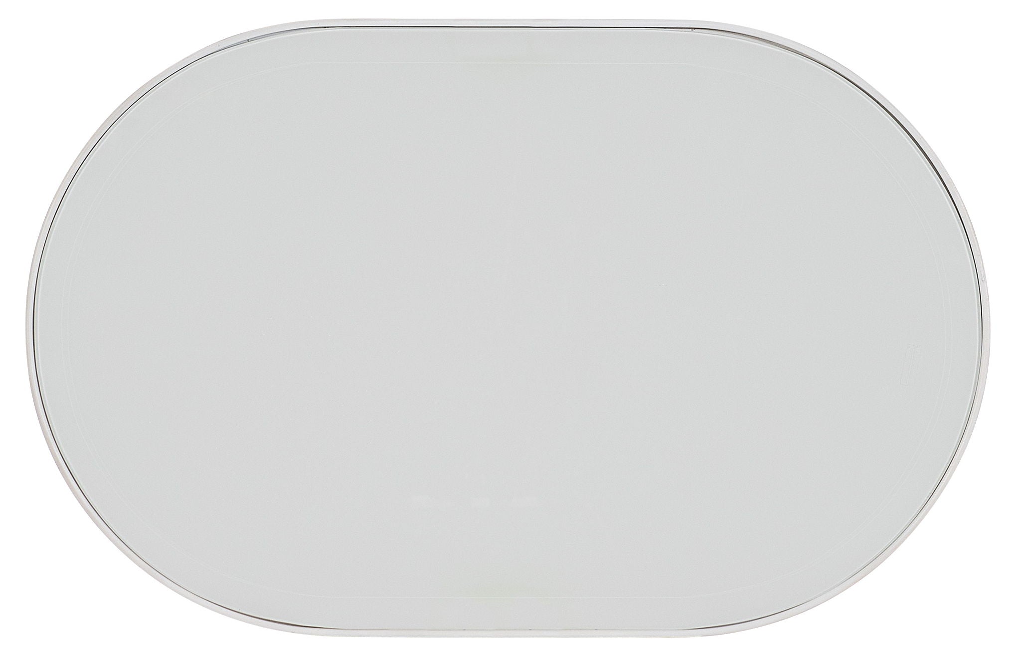 Melange - On The Bright Side Oval End Table - White