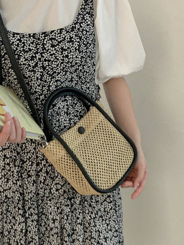 Original Creation Weave Bags Accessories: BROWN / One_size