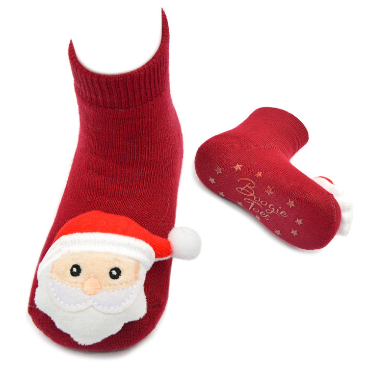 Santa - Christmas Boogie Toes Rattle Socks: 1 - 2 Y