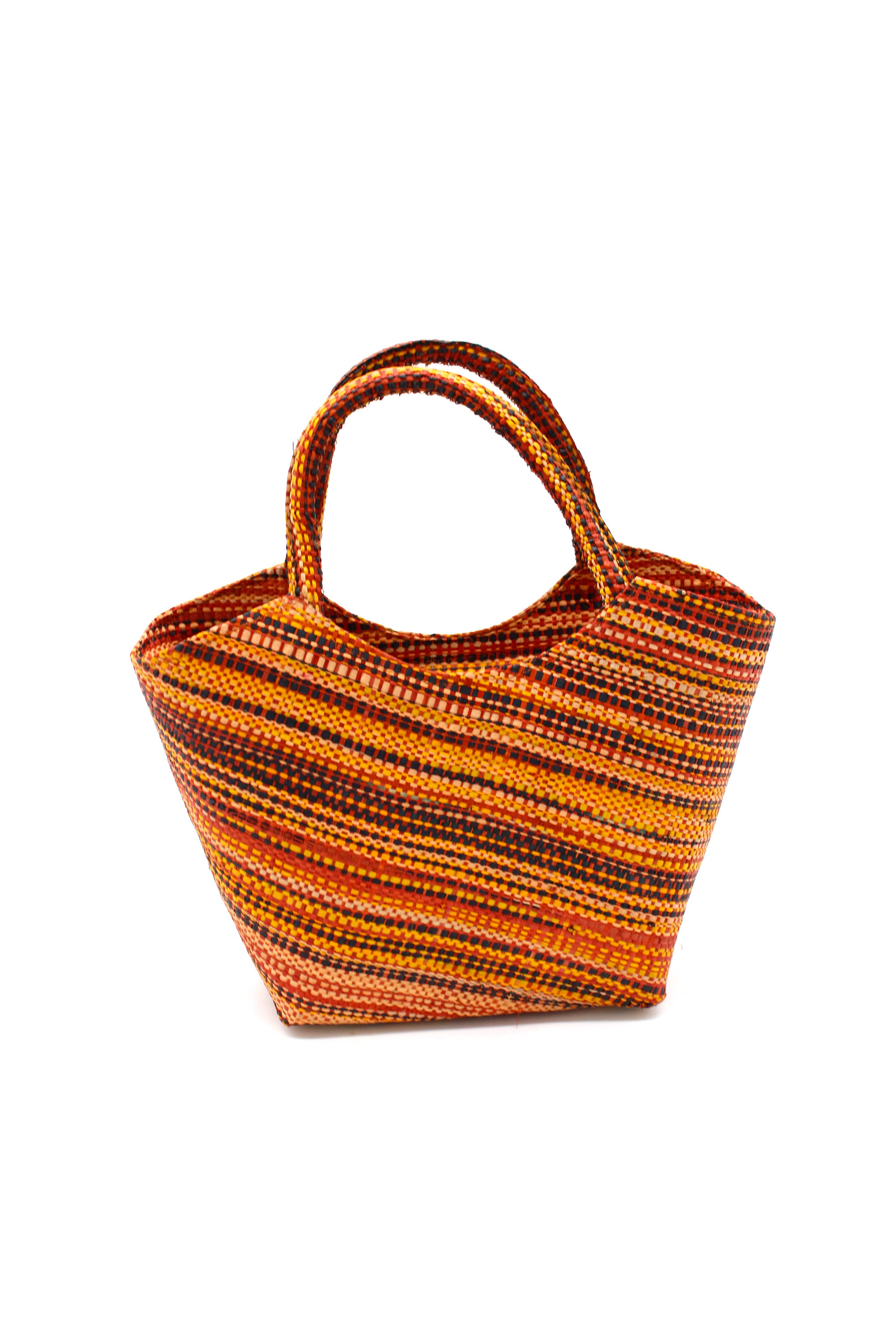 Little Betty Mini Straw Purse Zippered Handbag: Black