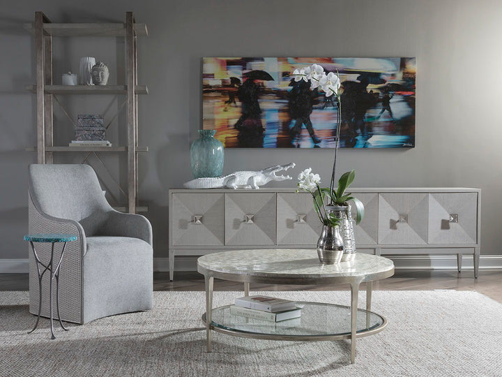 Signature Designs - Gravitas Round Cocktail Table - Pearl Silver