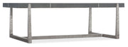 Chapman - Mixed Media Rectangle Cocktail Table - Pearl Silver / Dark Gray