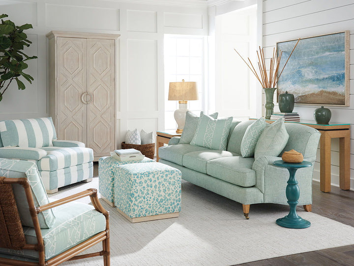 Barclay Butera Upholstery - Sydney Sofa With Brass Casters