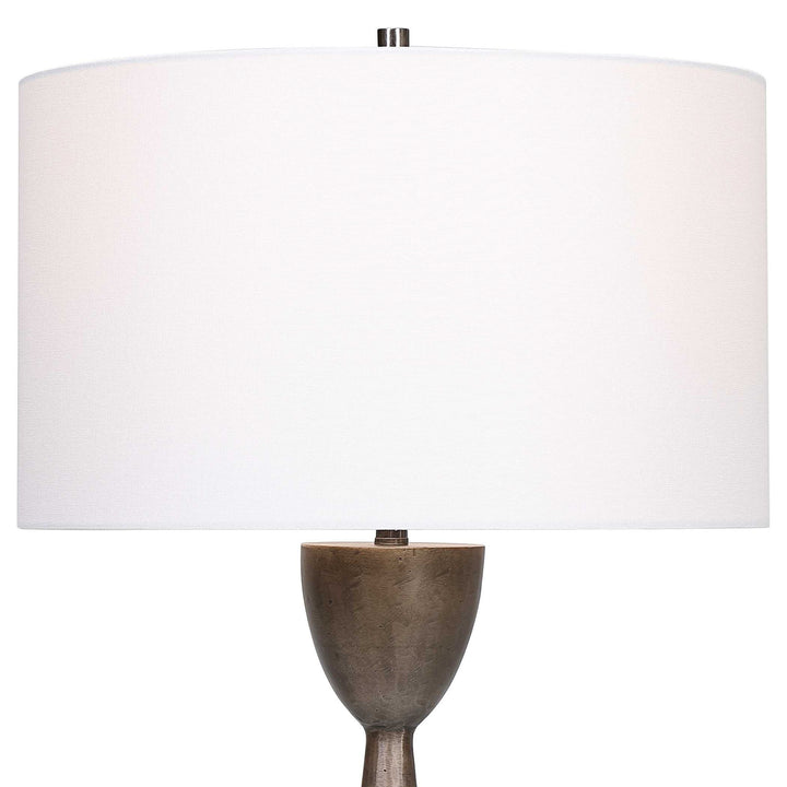 Waller - Handcrafted Cast Table Lamp - Dark Brown