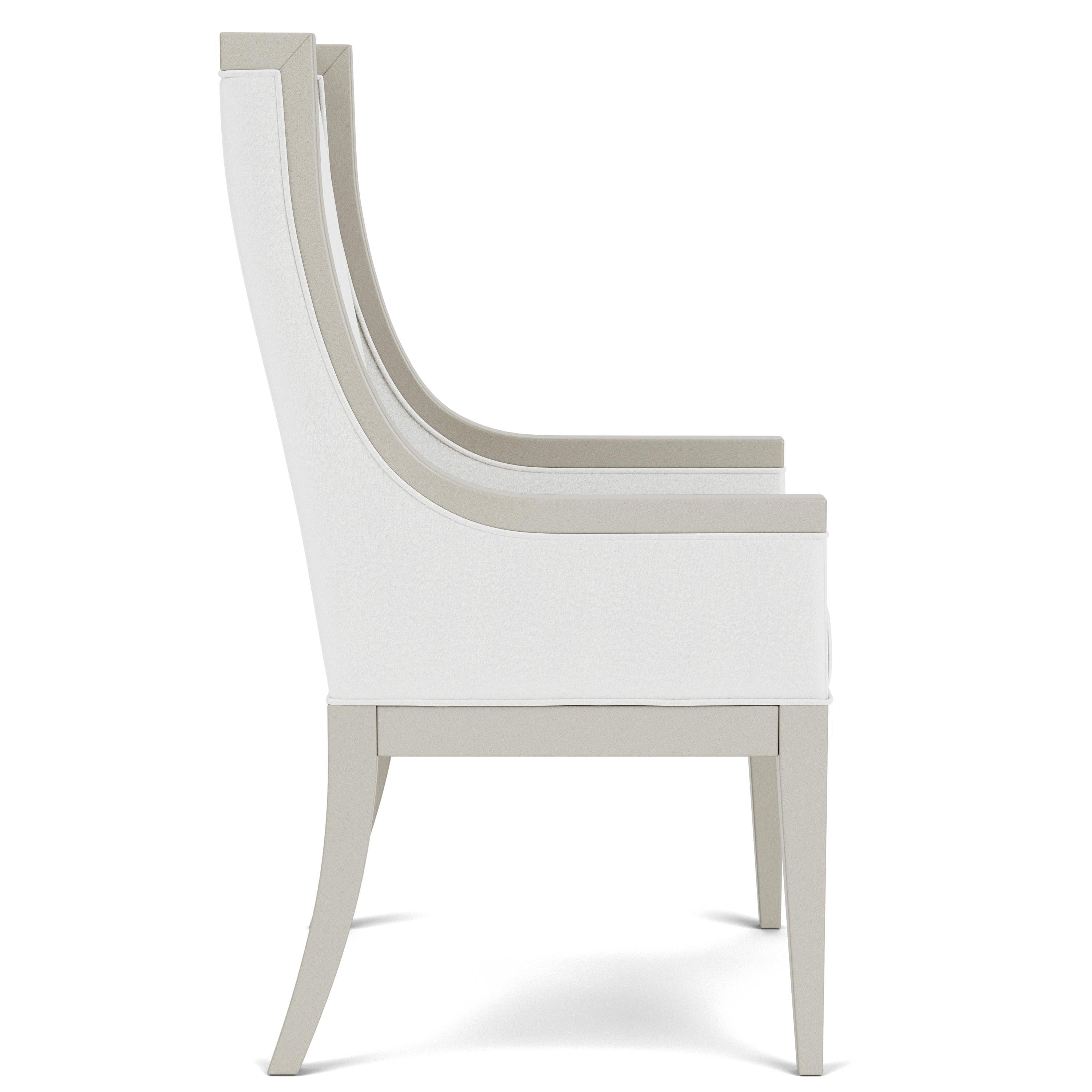 Hepburn - Upholstered Host Chair (Set of 2) - White