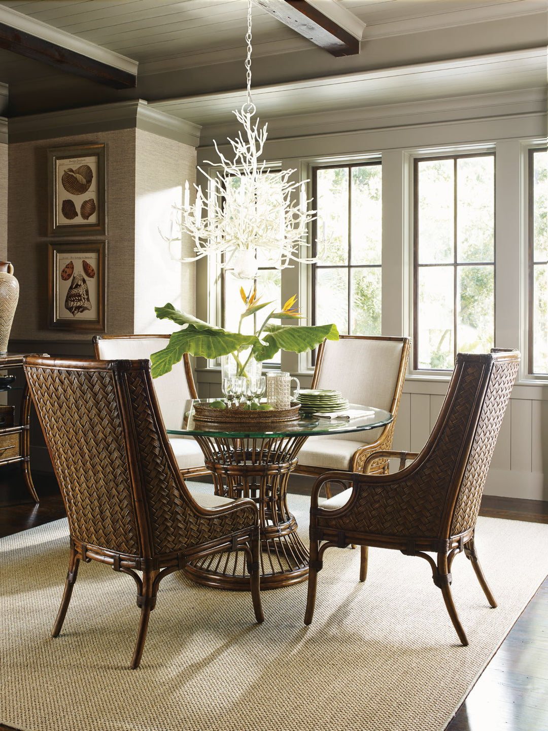 Bali Hai - Latitude Dining Table With Glass Top