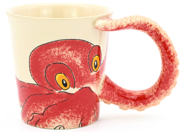 MUG152RED Octopus -Red mug 10 oz