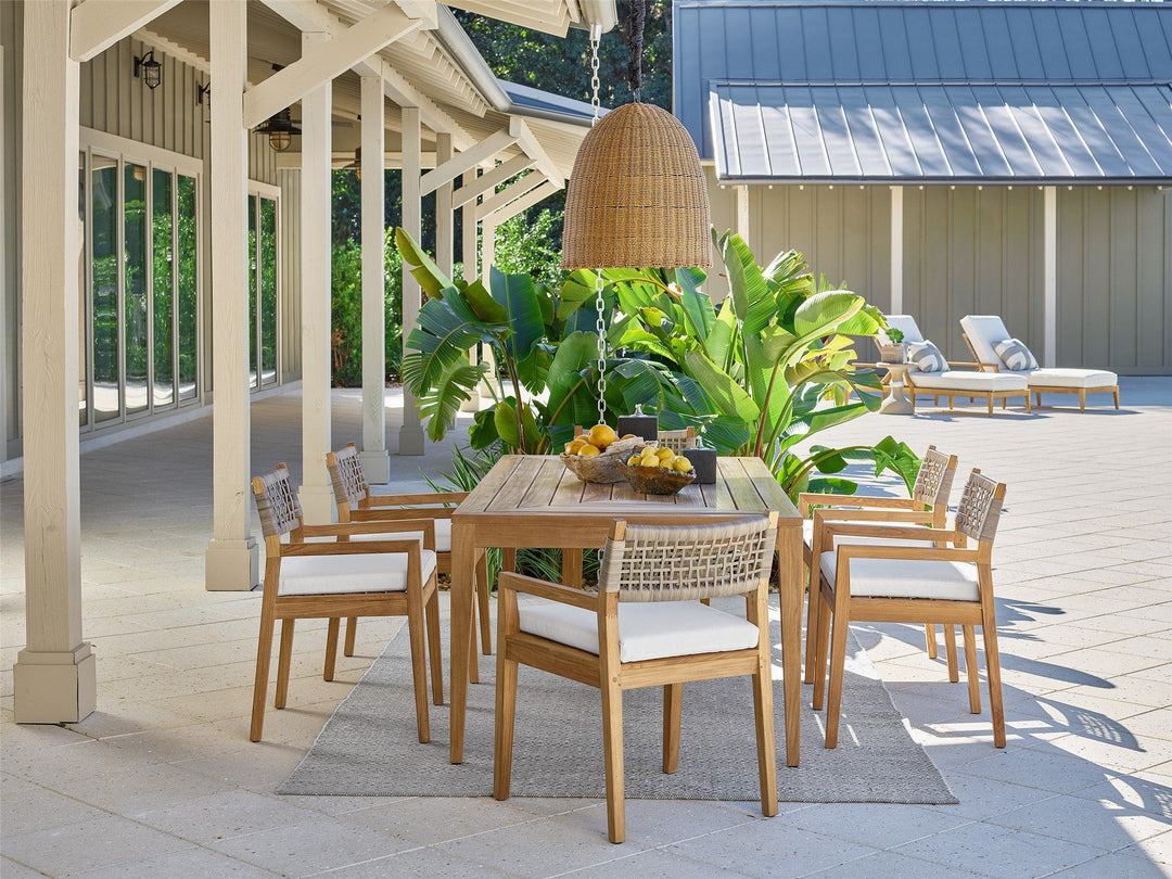 Coastal Living Outdoor - Chesapeake Rectangular Dining Table - Light Brown
