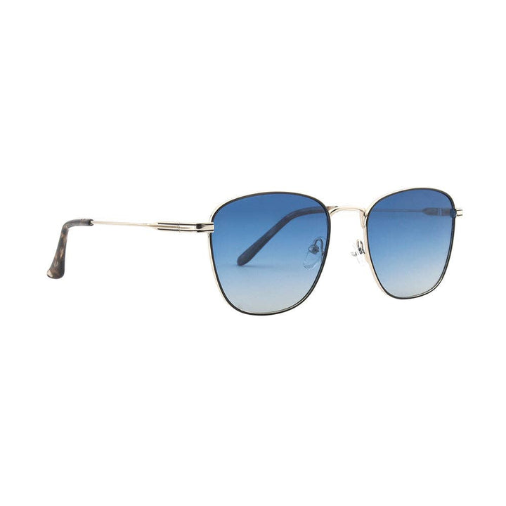 ELLE | Silver Frame / Grey Tortoise Tips / Blue Gradient Lens | Polarized Sunglasses
