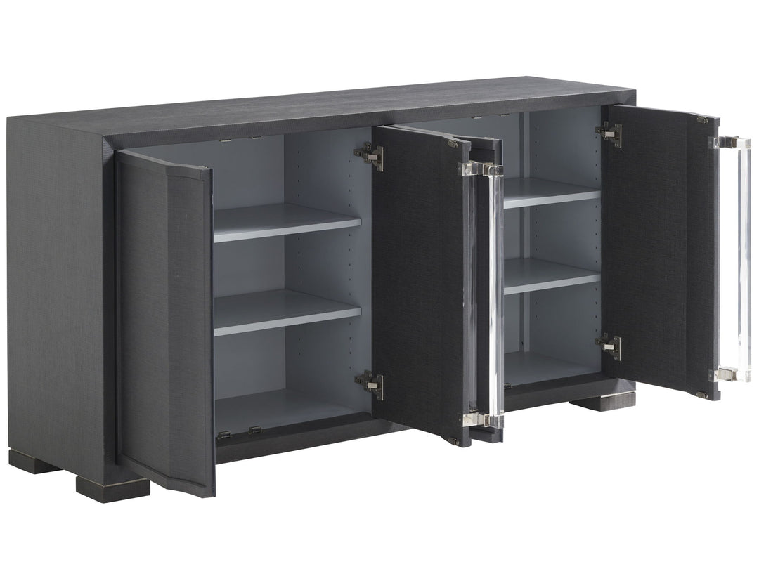 Studio Designs - Anthology Linen Media Console - Dark Gray