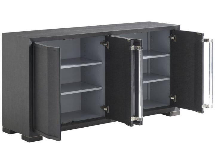Studio Designs - Anthology Linen Media Console - Dark Gray