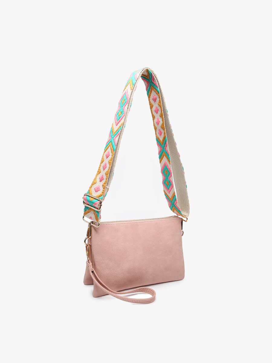 M2056 Izzy Crossbody w/ Guitar Strap: Brown