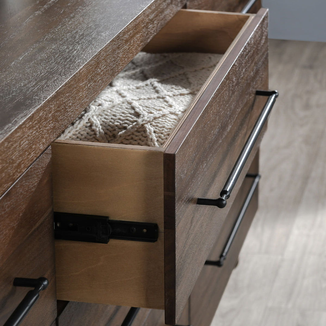Jaxon - 9 Drawer Dresser - Cocoa Brown