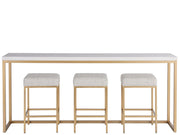 Love. Joy. Bliss.-Miranda Kerr Home - Love Joy Bliss Console Table With 3 Stools - White